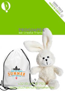 Organische Pluche Knuffels, Pluche Knuffels laten maken Progimpex