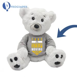 Pluche Message Bear, Pluche met Shirt, Progimpex Pluche knuffel laten maken