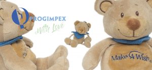 Pluche Beer Make a wish, Progimpex Pluche Knuffels Maken