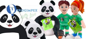 Pluche Panda, Pluche Poppen, rPet, Oekotex, Progimpex Pluche knuffel laten maken