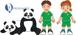 Mascotte Ontwerpen Panda en Poppen, Progimpex