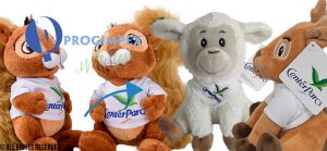 Pluche Eekhoorn, Pluche Schaap, Pluche Hertje, Pluche Centerparcs, Progimpex Pluche knuffel laten maken