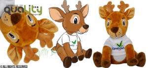 Pluche knuffel hert, pluche Center Parcs, pluche dieren, Progimpex Pluche knuffel laten maken