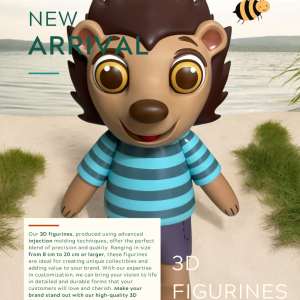 Progmpex, Pluche Knuffels maken, 3D Figurines van Soft PVC of Vinyl. Als Figurine of 3D Figurine