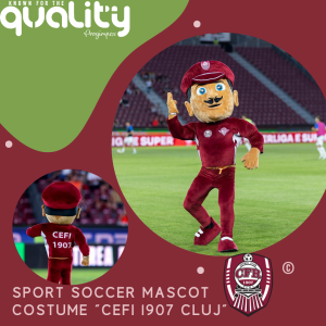 Progimpex, Pluche Knuffels Maken, Maatwerk Mascottepakken, CFI 1907 CLUJ, Voetbal mascottepak, Maatwerk mascottepak voor sportclubs