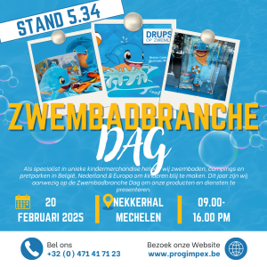 Progimpex neemt deel aan de Zwembadbranche Dag te Mechelen op 20 februari 2025