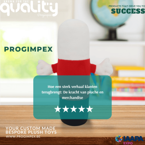 Hoe een sterk verhaal klanten terugbrengt: De kracht van pluche en merchandise. Progimpex voor maatwerk pluche knuffels en merchandise