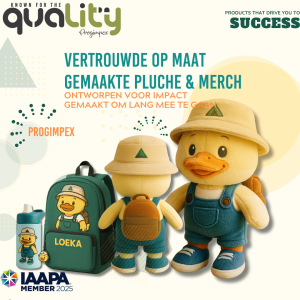 Progimpex Case Studie Loeka de Loopeend pluche knuffels en aanvullende merchandise