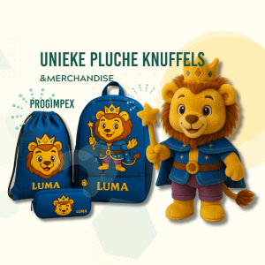 Progimpex Case Studie Luma de Leeuwenkoning; pluche knuffels en aanvullende merchandise
