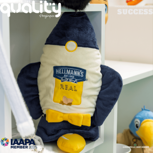 Pluche raket gemaakt voor Unilever Hellmans door Progimpex