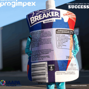 Breaker mascotte pak laten maken Progimpex Melkunie maatwerk mascotte pak
