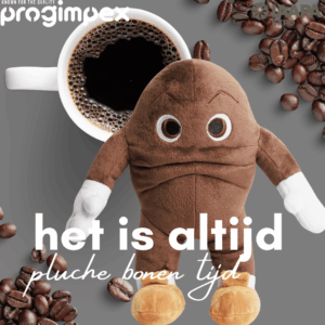 Knuffels laten maken, Progimpex, Pluche Koffieboon