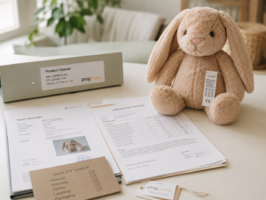 Laboratoriumtesten voor pluche knuffels volgens Europese speelgoednormen