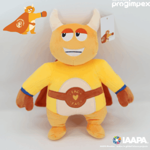 Benny een pluche knuffel voor Fighters Agains Cancer met medewerking van Benny Rogmans en Planeet Goudgeel